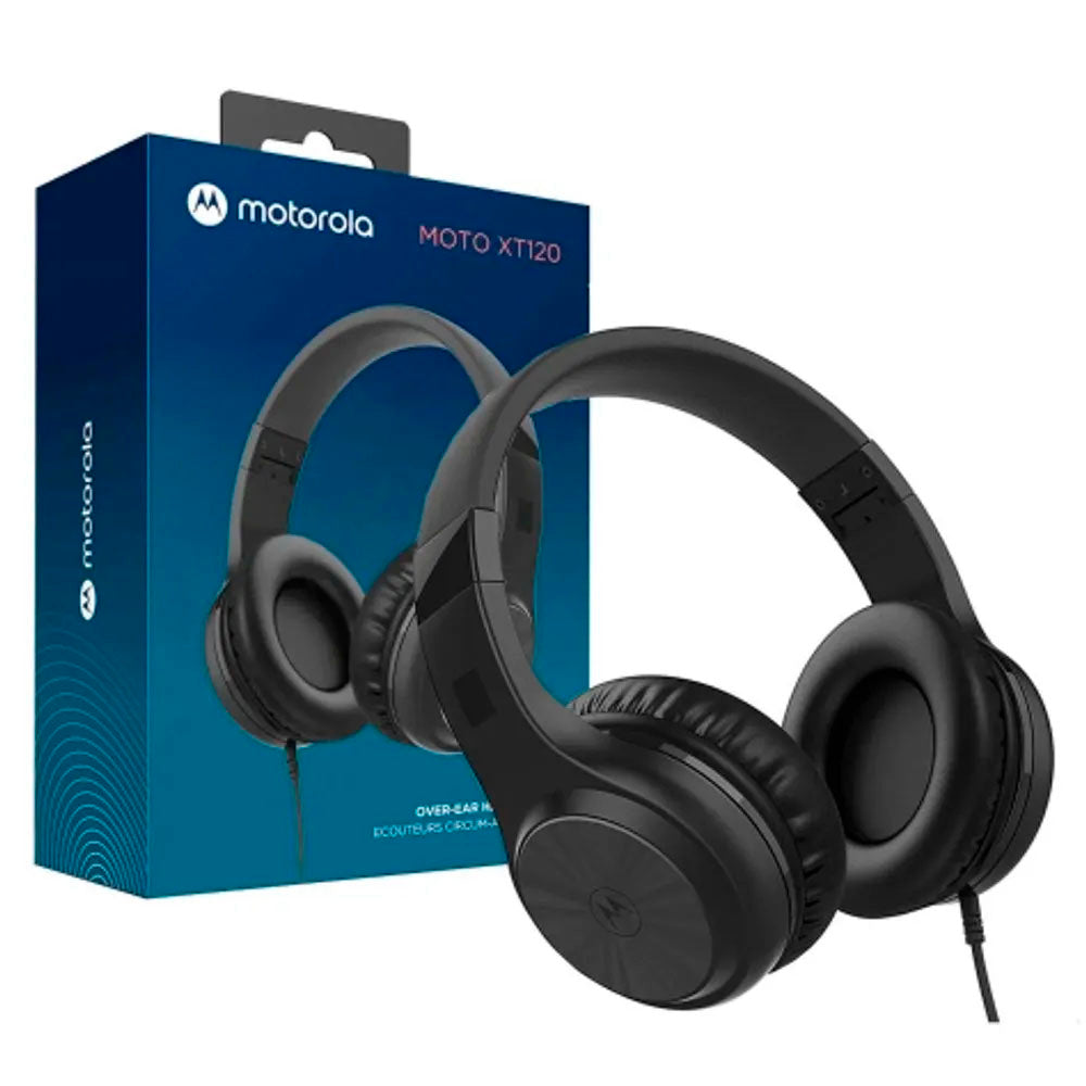 Fone de Ouvido Headphone Com Fio P2 Motorola XT 120 Preto Truedata